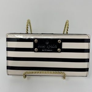 Kate Spade Black & White Stripe Wallet
